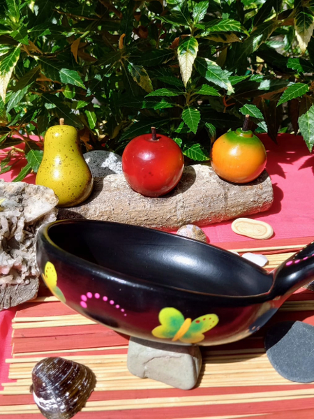 Cazuela en Cerámica de Barro Pintada a Mano