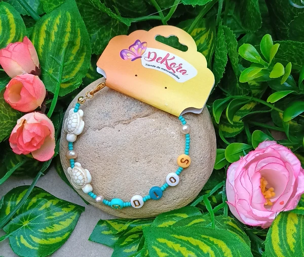 Pulsera Tortuga en Mostacillas: Elegancia y Simbolismo Natural